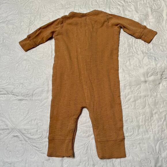 Kate Quinn Organic Pointelle Union Suit Romper 6m - Picture 5 of 6